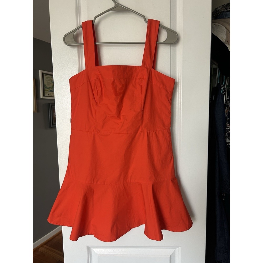 NWT Sincerely Ours Orange Summer Tank Mini Dress Lined Size Medium Festival